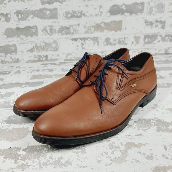 Sioux Tex Brown Leather Comfort Formal Lace-Up Shoes V464 - Picture 2 of 12